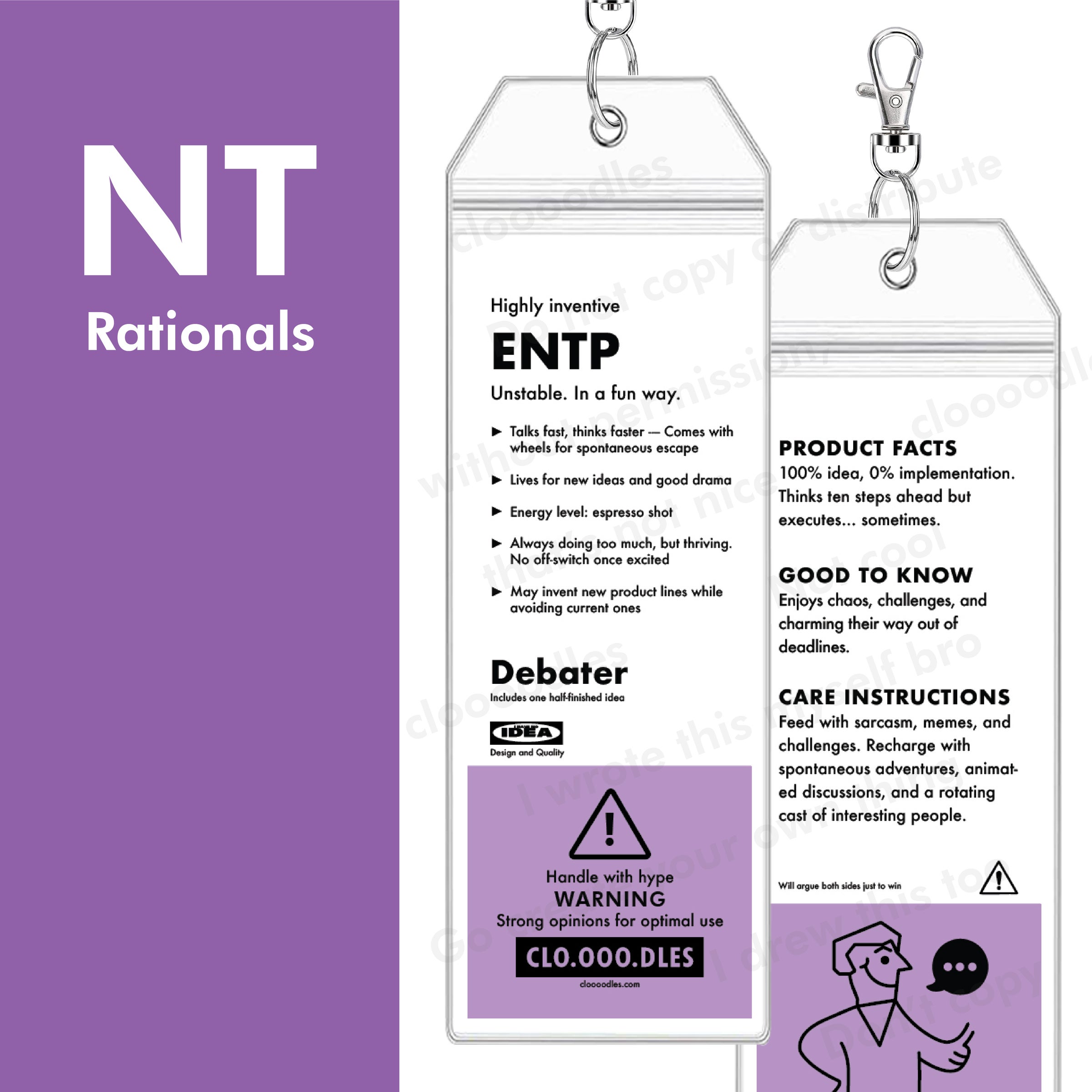 Nt Group. Examples MBTI Price Tag - Purple NT Group | cloooodles
